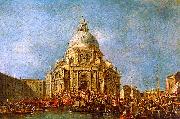 The Doge of Venice goes to the Salute on 21 November to Commemorate the end of the Plague of 1630 Francesco Guardi